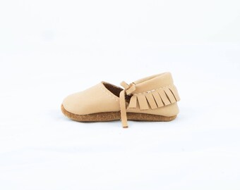 CAMEL || mary jane moccasin