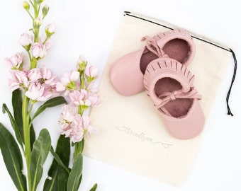 BLUSH || mary jane moccasin
