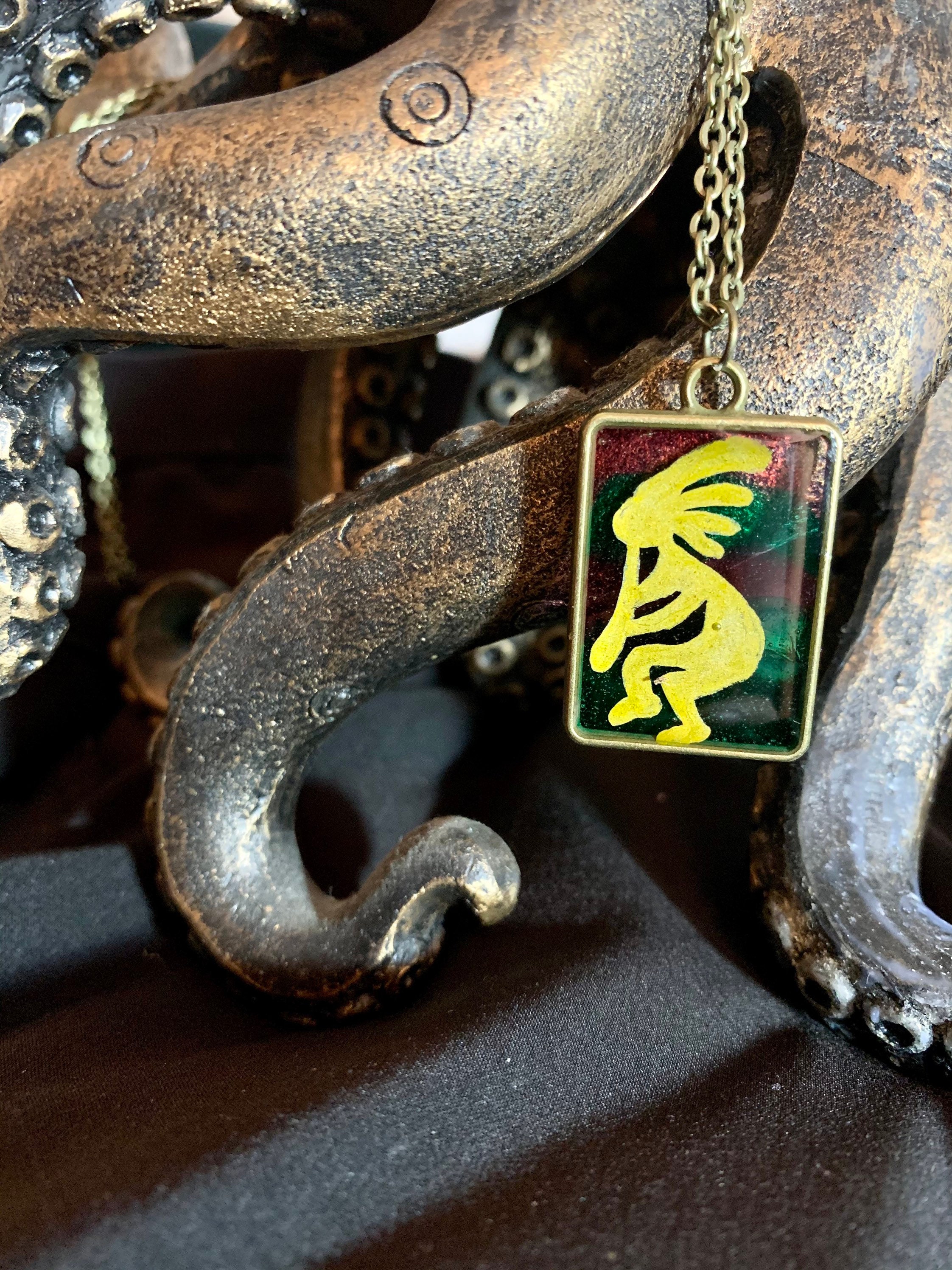 Kokopelli necklace Etsy