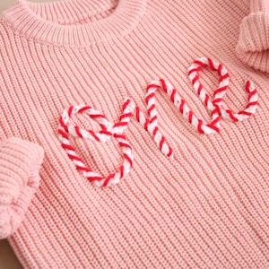 Hand embroidered One Sweater First Birthday Sweater Hand embroidered sweater Simple One Sweater