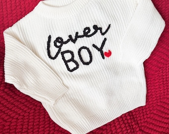 Hand embroidered Big Sister Lil Sister Sweater Hand embroidered sweater