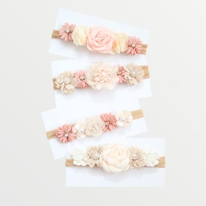 Boho Floral Baby Headband - Etsy display picture 3
