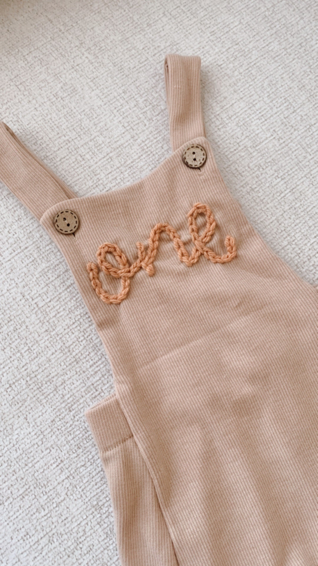 One Romper First Birthday Outfit First Birthday Romper Handembroidered