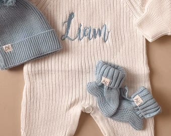 Conjunto para bebé recién nacido, conjunto para hospital, conjunto de regalo para baby shower, body personalizado para recién nacido, mono