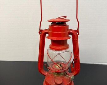 Vintage Winged Wheel No 400 Made in Japan red lantern for display