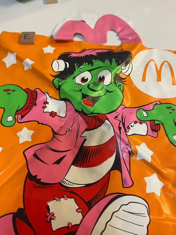 Mcdonald's Happy Meal Plastic Yellow Ronald Blue Grimace Orange