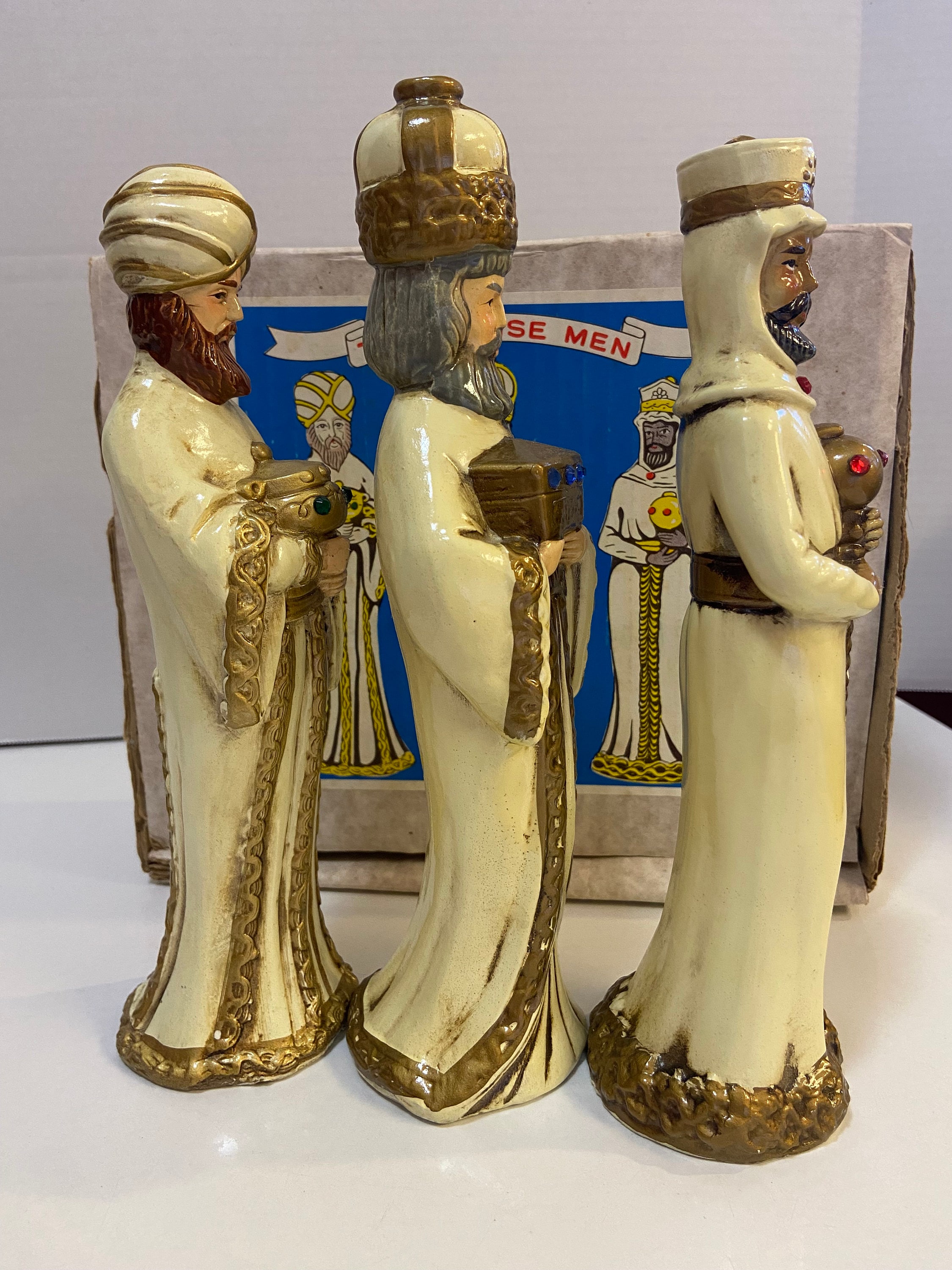 Bejeweled Three Wise Men Kings MY Handmade in Japan Nativity - Etsy