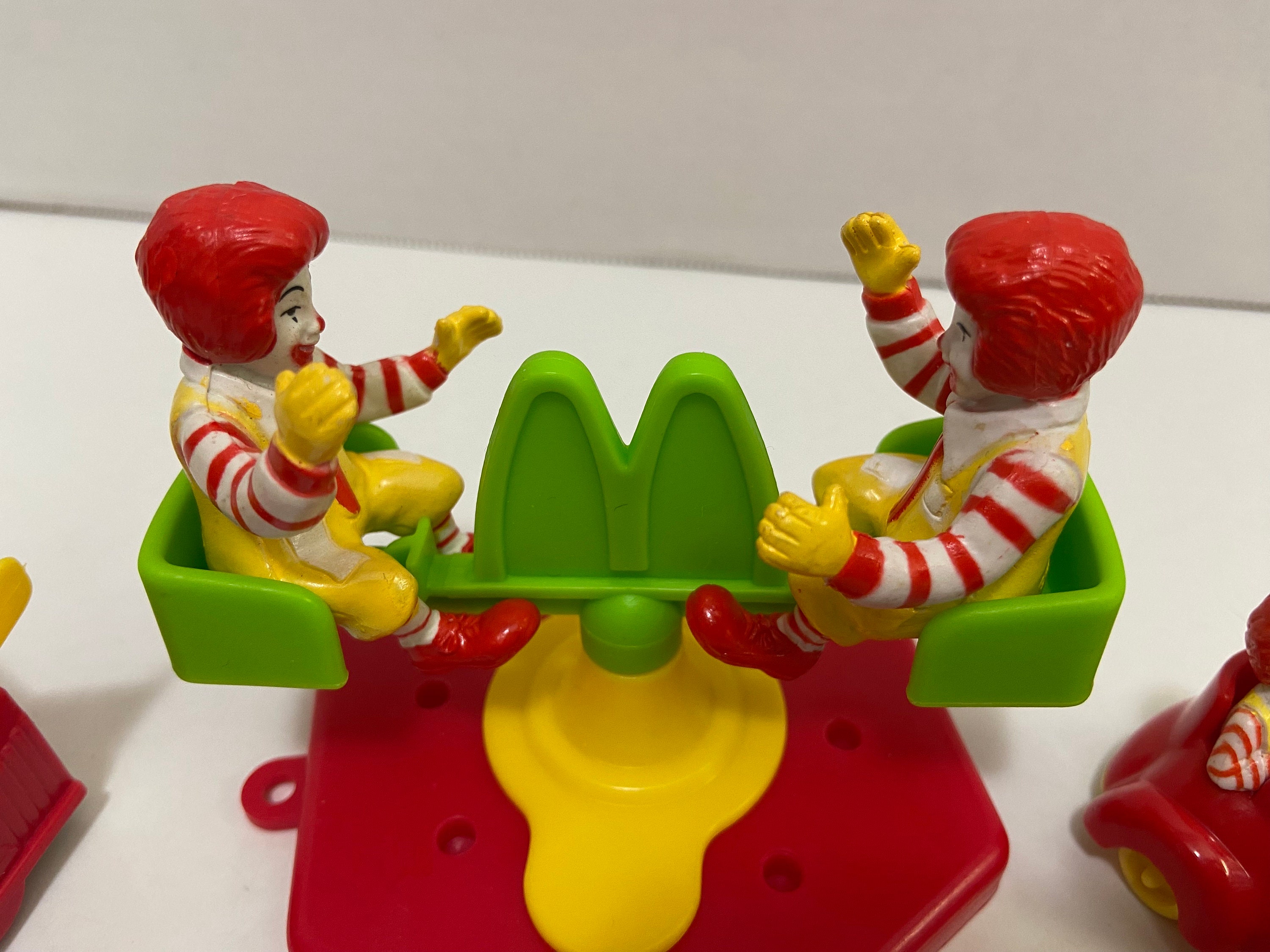 1990s Ronald Mcdonald Happy Meal Toys Boot Car Push Down and Go