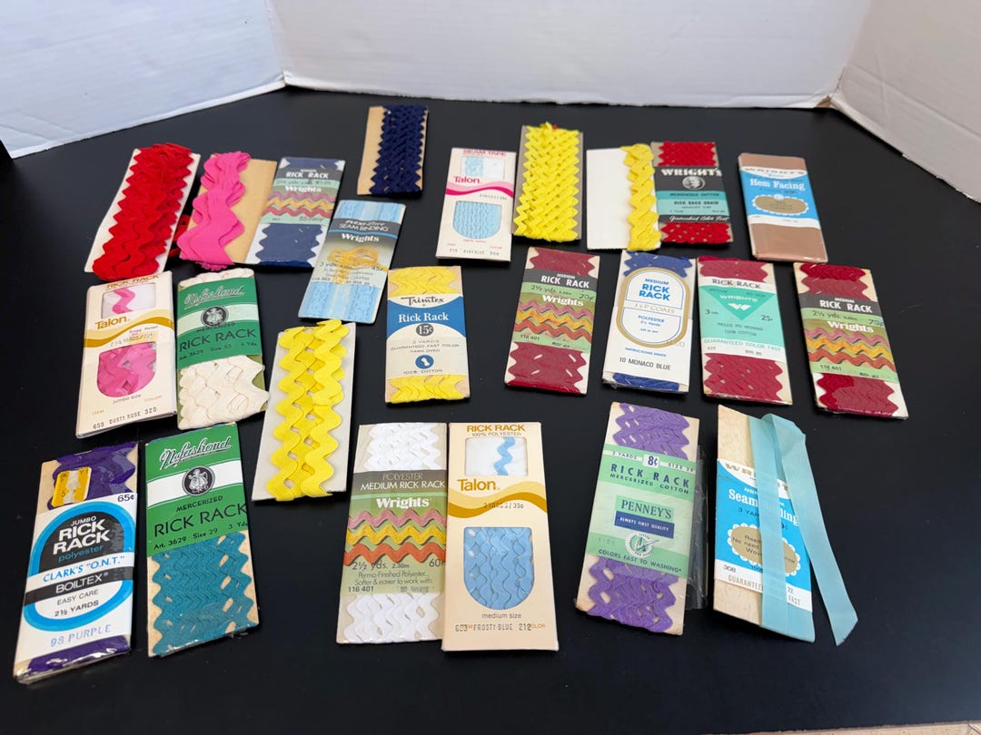 Group of Rick Rack and Lace for Craft Purposes - Etsy