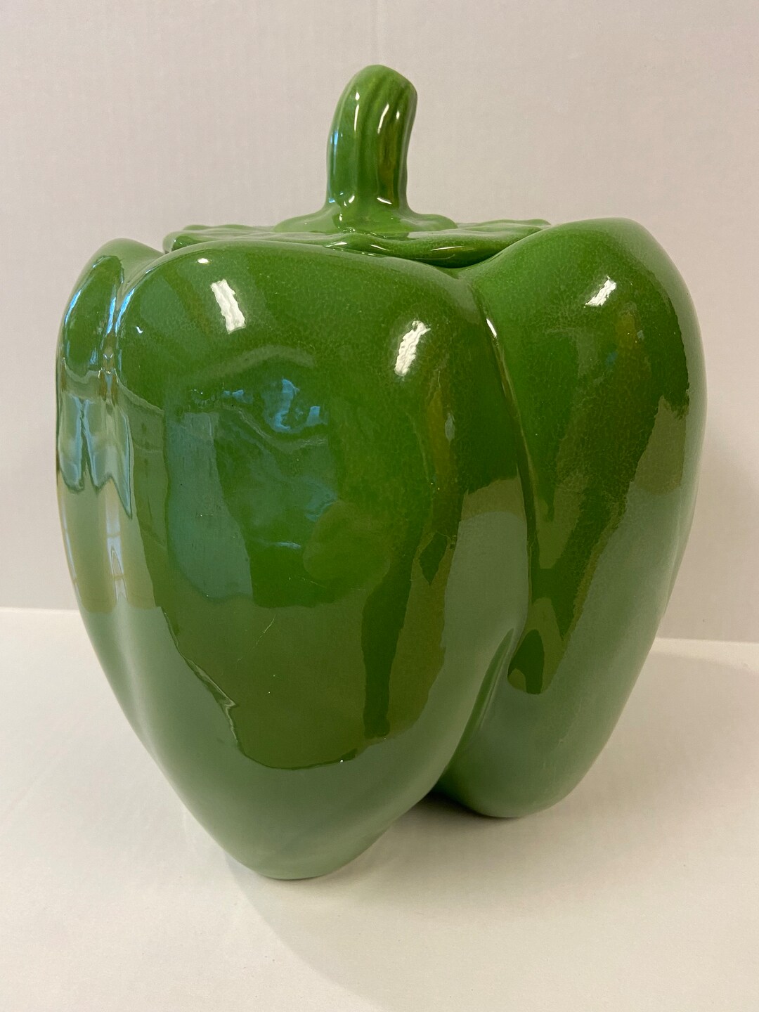 Green Bell Pepper Cookie Jar USA CJ30 Vegetable Etsy