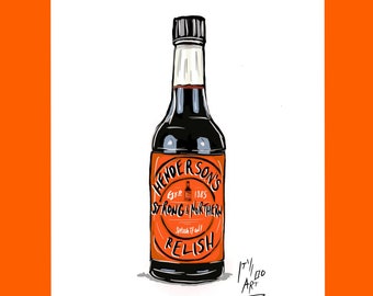 Henderson’s relish A4 art print