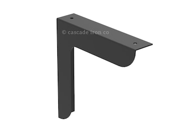 Countertop Support Brackets, Black or White Floating Desk Bracket