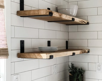 Metal Shelf Brackets, Heavy Duty J Bracket for Floating Shelf, As Seen in HGTV