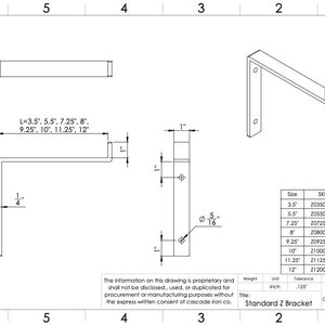 classic shelf bracket - cascade iron co