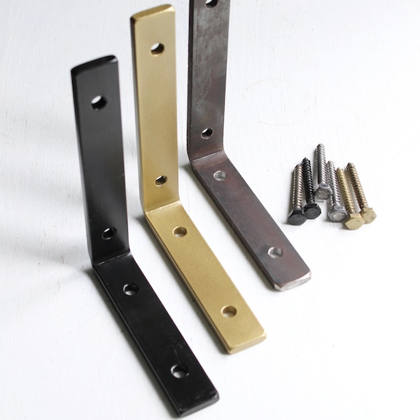 Black Shelf Brackets Etsy