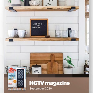 hgtv screenshot feating allisa jacobs wood shelves with cascade iron co shelving brackets