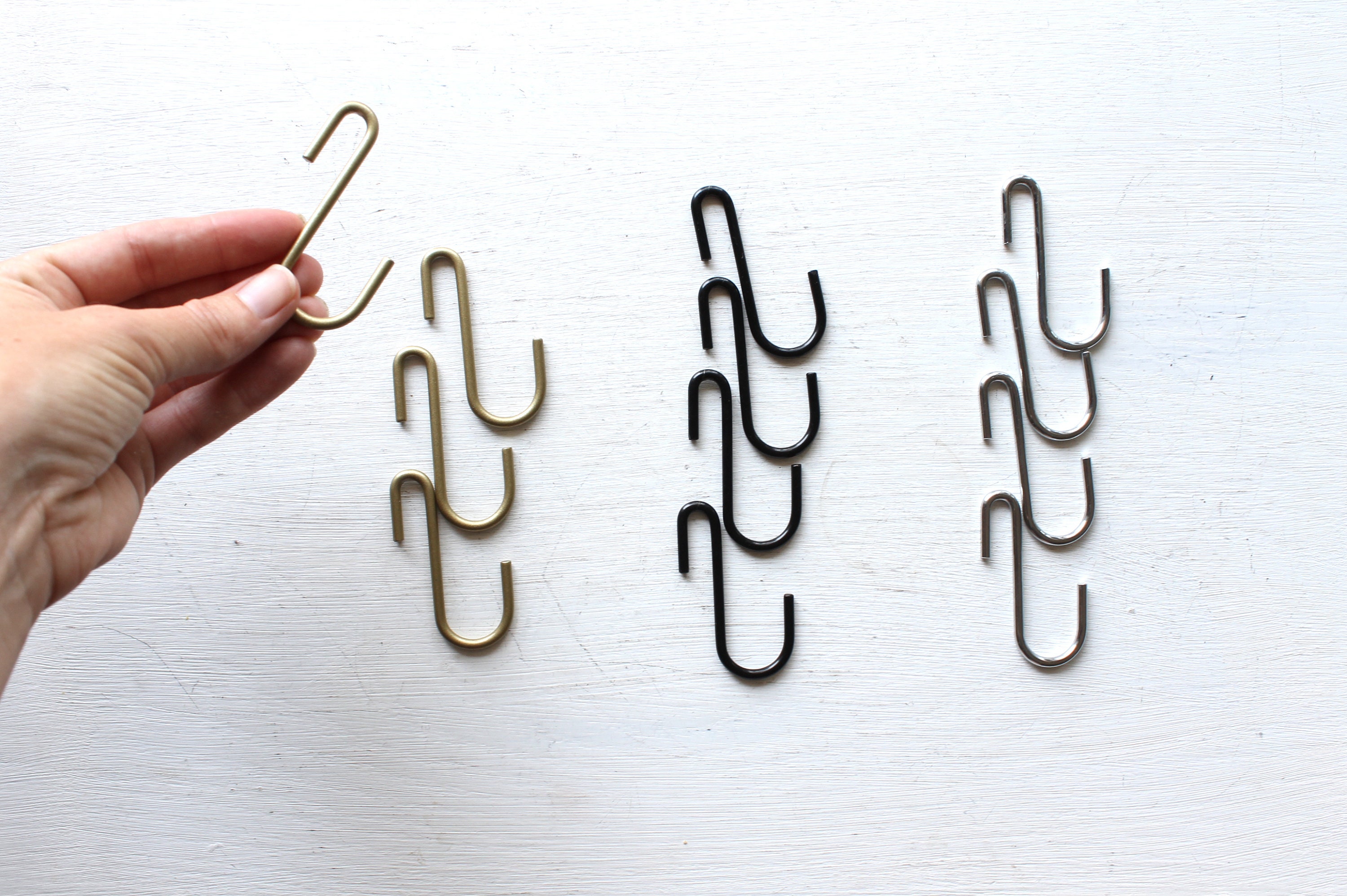 S Hooks for Hanging 2.5 Metal Hooks Pack of 4 Etsy