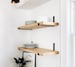 Metal Shelf Brackets, Floating Shelf Hardware in Steel, Black or Brass 