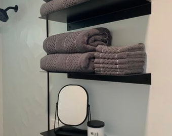 Floating Metal Shelf - Wall Mounted Shelves, Made in USA, Many Colors and Sizes