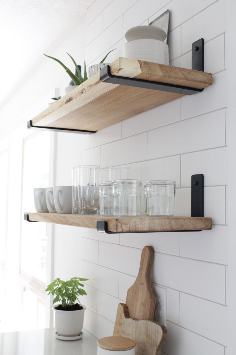 kitchen open shelving