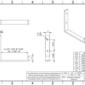 j shelf brackets - cascade iron co