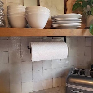 Under Cabinet Paper Towel Holder, Kitchen Storage, Made in USA
