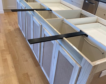 Hidden Countertop Bracket for Island Overhang Support