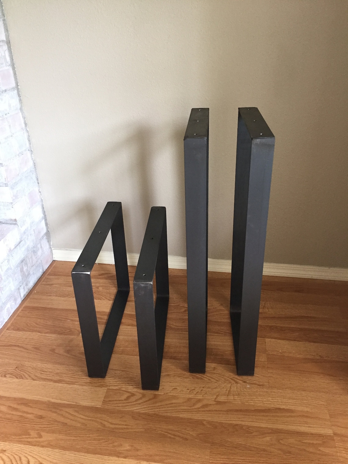 Console Table Legs 2 Pack Metal Desk Legs Steel Brass or Etsy