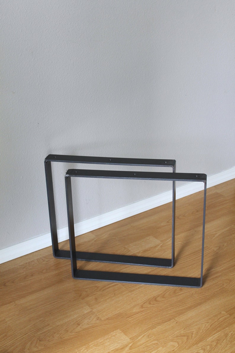 Metal Table Legs Square Base Available In Black Brass Image 0
