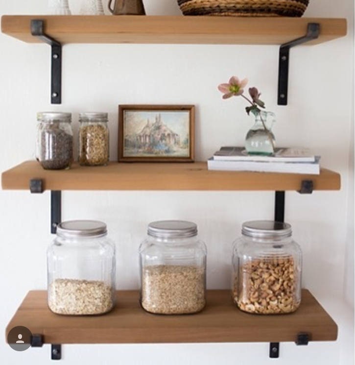 Metal Brackets for Open Shelving Z Bracket in Black Steel Etsy UK