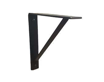 Heavy Duty Triangle Bracket for Countertop Support and Floating Desks, Black, Gold, Bronze, White, or Silver, Made in USA