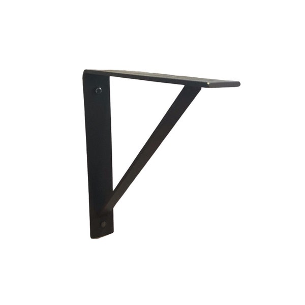 Heavy Duty Triangle Bracket for Countertop Support and Floating Desks, Black, Gold, Bronze, White, or Silver, Made in USA