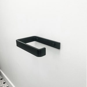 Porte-papier hygiénique mural, accessoires de salle de bain - noir, acier, blanc, argent, laiton
