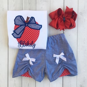 Back To School Outfit for girl, Girls First Day of School, Kindergarten Shirts, Personalized Toddler Outfits, Any Grade Custom Short Set bild 6