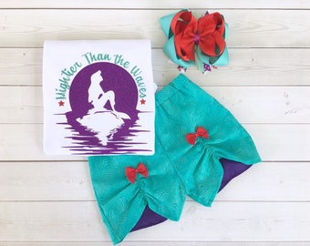 Mermaid outfit for girls, Little Mermaid shirt for girls, Little Mermaid outfit, Little Mermaid Shirt, 1st Cruise Outfit for girls, Toddlers