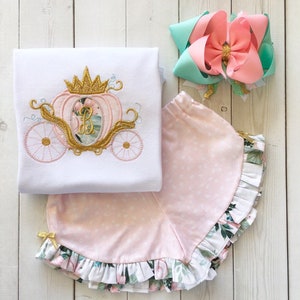 Cinderella Outfit for Girls, Disney Trip Outfit for Girls, Cinderella Outfit, Princess Shirt Toddler Girl, Princess Outfit, Carriage Shirt