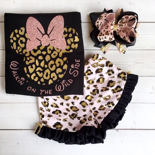 Safari Outfit for Girls, My First Trip Outfit for Girls, Safari Shirt for Girls, Mouse Shirt for Girls, Toddler Outfit, Lion, Custom Outfits