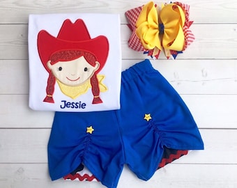 Toy Cowgirl Outfit for Girls, Cowgirl Shirts, Toddler Outfits for Girl, Girls Toy Shirts, Princess Outfits, My First Trip Outfits, Toddlers