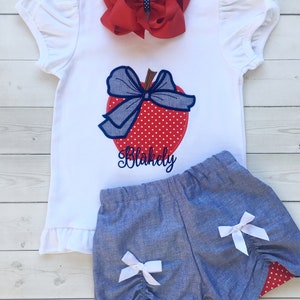 Back To School Outfit for girl, Girls First Day of School, Kindergarten Shirts, Personalized Toddler Outfits, Any Grade Custom Short Set bild 4