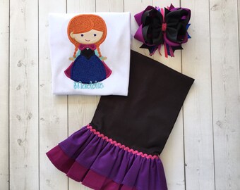 Princess Outfits, Alpine Princess Outfit, Ice Queen Shirts, Girls Sister Outfit, Girls Birthday Outfit, Princess Outfit First Birthday