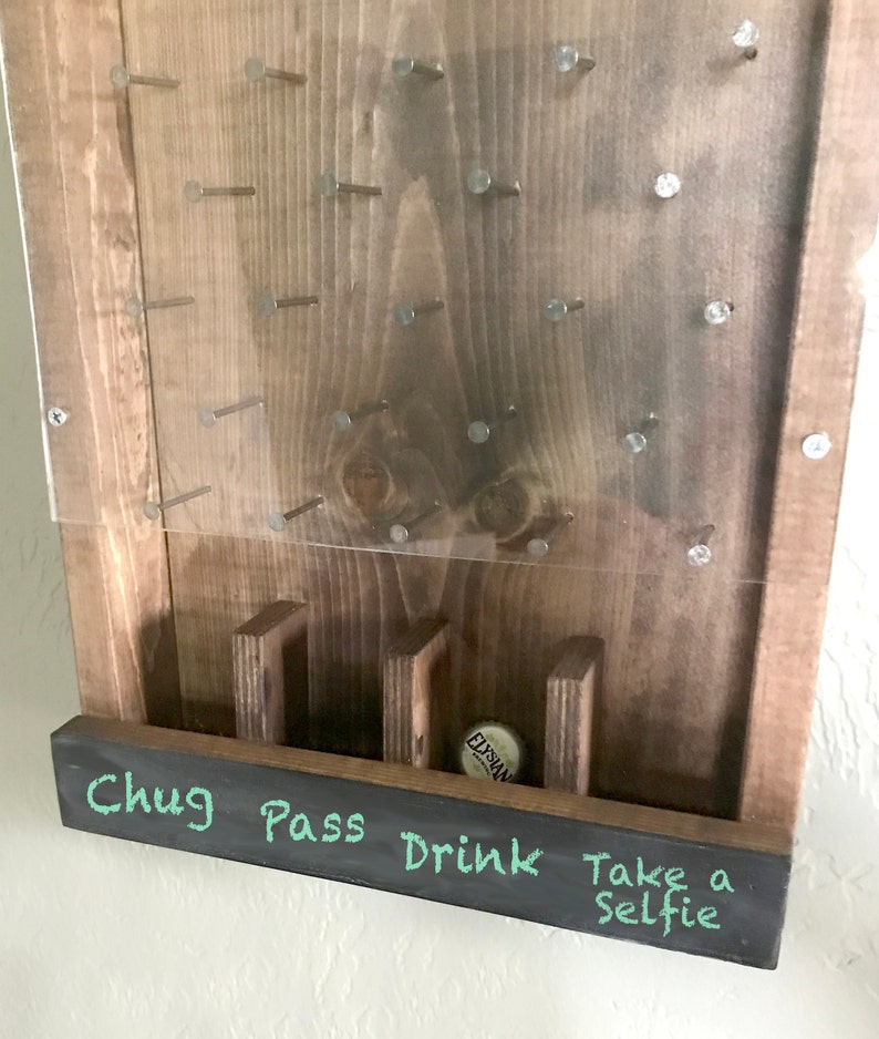 Drinko Plinko Game Chalkboard Bottle Opener. Bottle Cap game Etsy