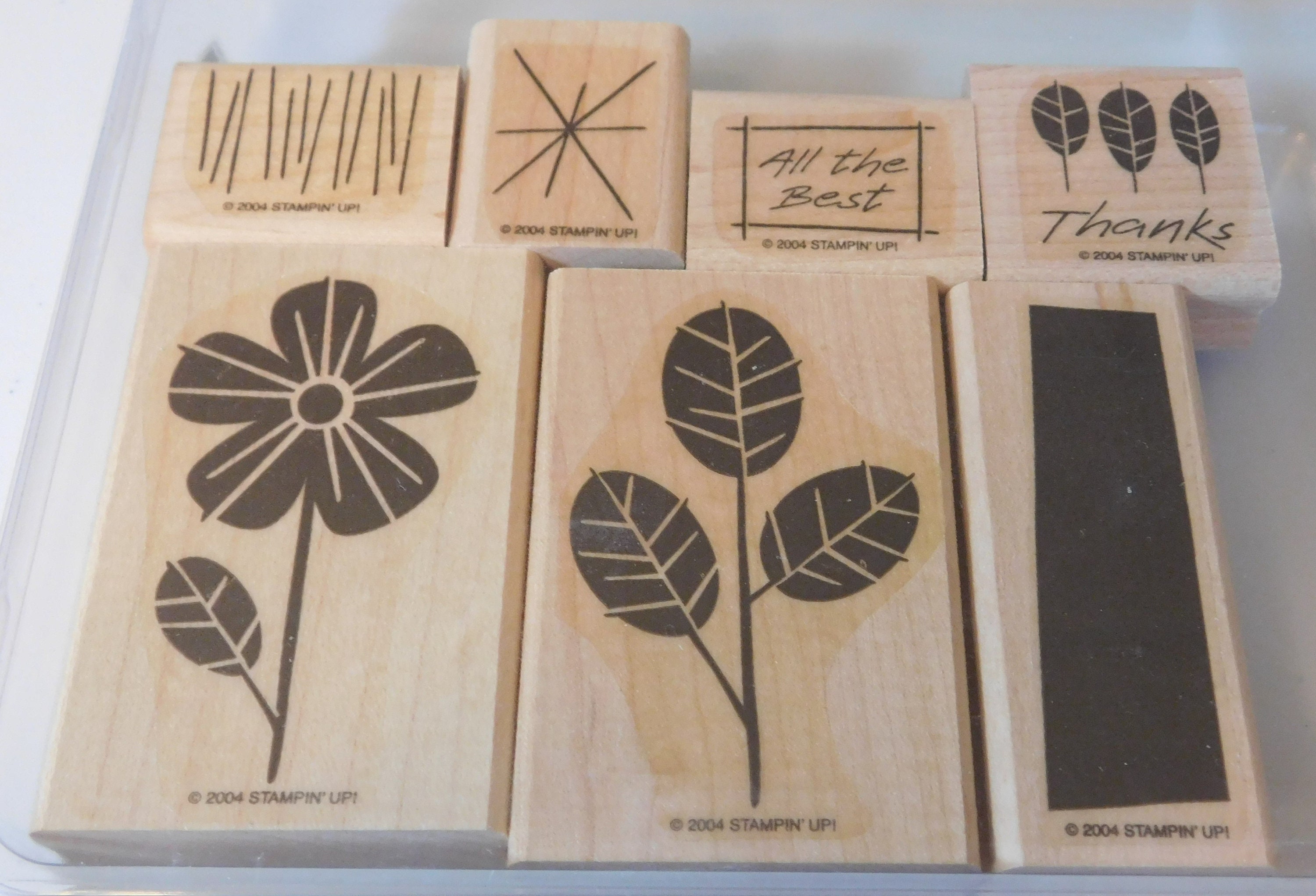 Stampin' Up! ALL THE BEST Wood Mounted Retired Stamp Set - Etsy