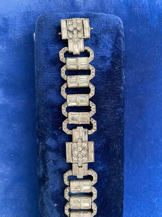 Antique Art Deco Rhinestone Bracelet