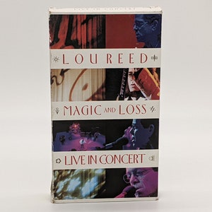 Vintage, VHS, Lou, Reed, Magic, And, Loss, Live, In, Concert, Music, Sweet Jane, Walk, On, The, Wild, Side, Waiting, For, The, Man