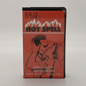 Vintage, VHS, Hot, Spell, Shirley, MacLaine, Booth, Anthony, Quinn, Earl, Holliman, Black, White, Non-Rental, Jody, Lawrence