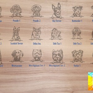 Tic Tac Toe / Tic Tac Paw / Engraved Wood toy / Add your dog's breed image 7