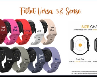 Compatible with Fitbit Versa 3 and Fitbit Sense watch band / strap / sports band / silicone band