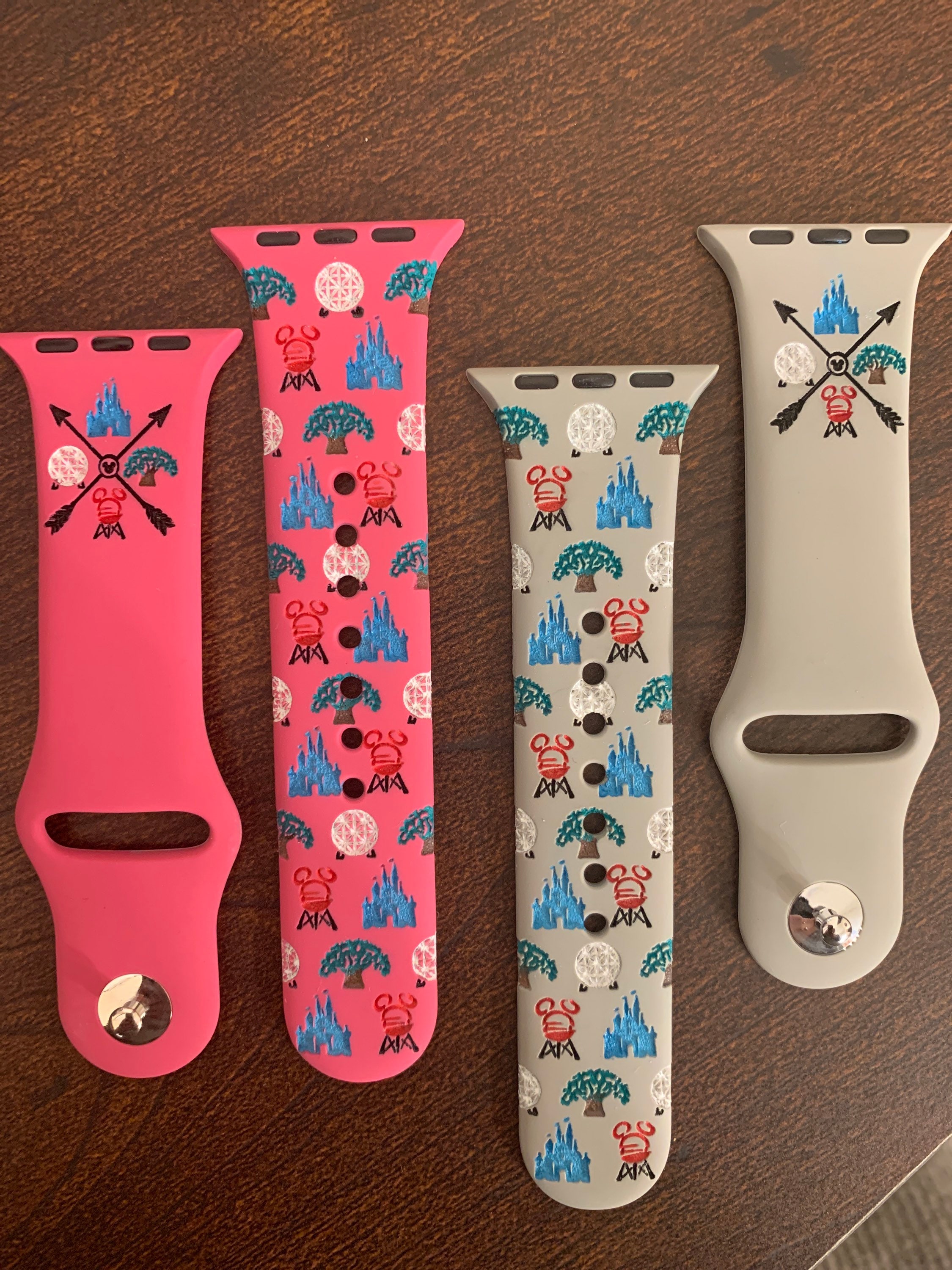 Disney Parks Watch Band / Engraved / Watch Band / Silicone / Etsy UK