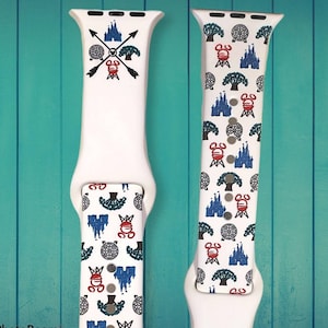 Disney Parks Watch Band / Engraved / Watch Band / Silicone / Disney World image 1