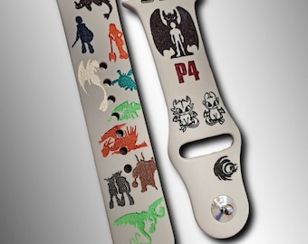 How to train your dragon Watch Band / Engraved / Watch Band / Silicone / Disney World